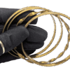 Brass Bangles Set Of 4 Twisted Beaded Smooth Brass Bangles Set Of 4 Twisted Beaded Smooth