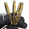 Brass Bangles Set Of 4 Twisted Beaded Smooth Brass Bangles Set Of 4 Twisted Beaded Smooth