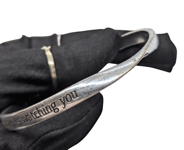 Silvertone “Dance As Though No One Is Watching” Bangle – 2¾″ Silvertone “Dance As Though No One Is Watching” Bangle – 2¾″