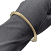 Mid-Century Style Worn Brass Bangle – Fluid Sculptural Design Mid-Century Style Worn Brass Bangle – Fluid Sculptural Design