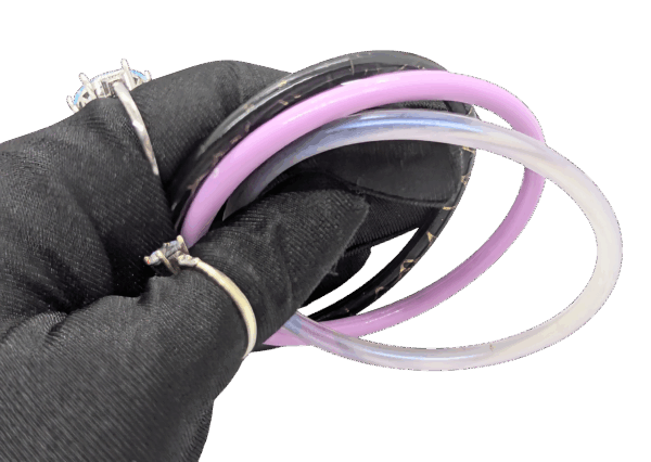 Vintage 1980s Plastic Bangle Trio – Marbled, Lilac & Pink Vintage 1980s Plastic Bangle Trio – Marbled, Lilac & Pink