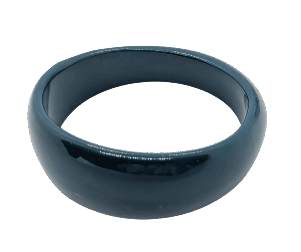 Vintage Teal Blue Lucite Bangle – Bold Mid-Century Minimalism Vintage Teal Blue Lucite Bangle – Bold Mid-Century Minimalism