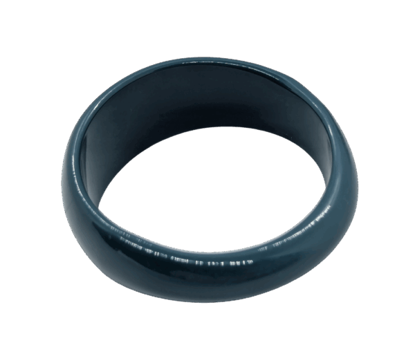Vintage Teal Blue Lucite Bangle – Bold Mid-Century Minimalism Vintage Teal Blue Lucite Bangle – Bold Mid-Century Minimalism