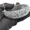 Vintage Marbled Black & Grey Bangle – Mid-Century Modern Chic Vintage Marbled Black & Grey Bangle – Mid-Century Modern Chic