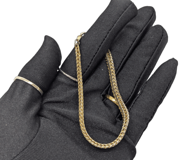 Vintage Damart Two-Tone Braided Chain Bracelet Vintage Damart Two-Tone Braided Chain Bracelet