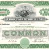 Food Fair Stores Inc. Stock Certificate, 1961 Food Fair Stores Inc. Stock Certificate, 1961