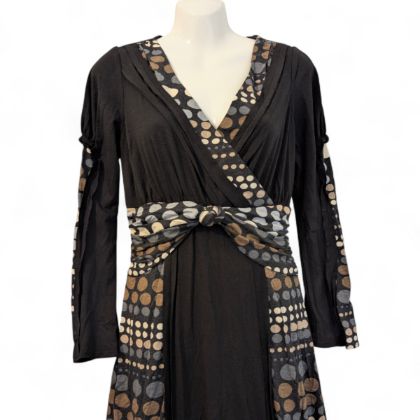 Per Una Collezione Italiana Ladies Dress, UK 10, Black Mix