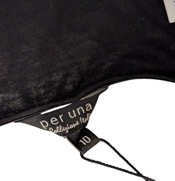 Per Una Collezione Italiana Ladies Dress, UK 10, Black Mix