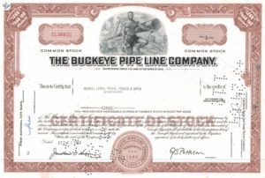 Buckeye Pipe Line Company Share Certificate – 1 Share, 1964 Buckeye Pipe Line Company Share Certificate – 1 Share, 1964