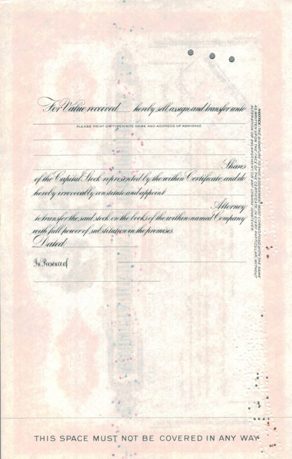 Lehigh Coal and Navigation Company Common Stock Certificate, 1938 Lehigh Coal and Navigation Company Common Stock Certificate, 1938