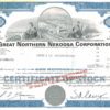 Great Northern Nekoosa Corporation Share Certificate, 1976 Great Northern Nekoosa Corporation Share Certificate, 1976