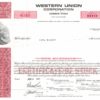 Western Union Corporation Share Certificate, 1970 Western Union Corporation Share Certificate, 1970