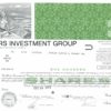 Builders Investment Group Share Certificate 1971 – 100 Shares Builders Investment Group Share Certificate 1971 – 100 Shares