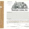 Seatrain Lines Inc Share Certificate – Undated – Blank Shares Seatrain Lines Inc Share Certificate – Undated – Blank Shares
