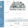 Seatrain Lines Inc Share Certificate 1969 – 100 Shares Seatrain Lines Inc Share Certificate 1969 – 100 Shares