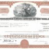 Consolidated Edison Company of New York, Inc. Share Certificate, 1971 Consolidated Edison Company of New York, Inc. Share Certificate, 1971