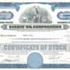 Sunray Oil Corporation Share Certificate, 1955