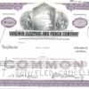 Virginia Electric and Power Company Share Certificate 1963 – 50 Shares Virginia Electric and Power Company Share Certificate 1963 – 50 Shares