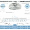 Penn Central Company Share Certificate 1969 – 100 Shares
