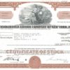 Consolidated Edison Company of New York Share Certificate 1971 – 4 Shares Consolidated Edison Company of New York Share Certificate 1971 – 4 Shares