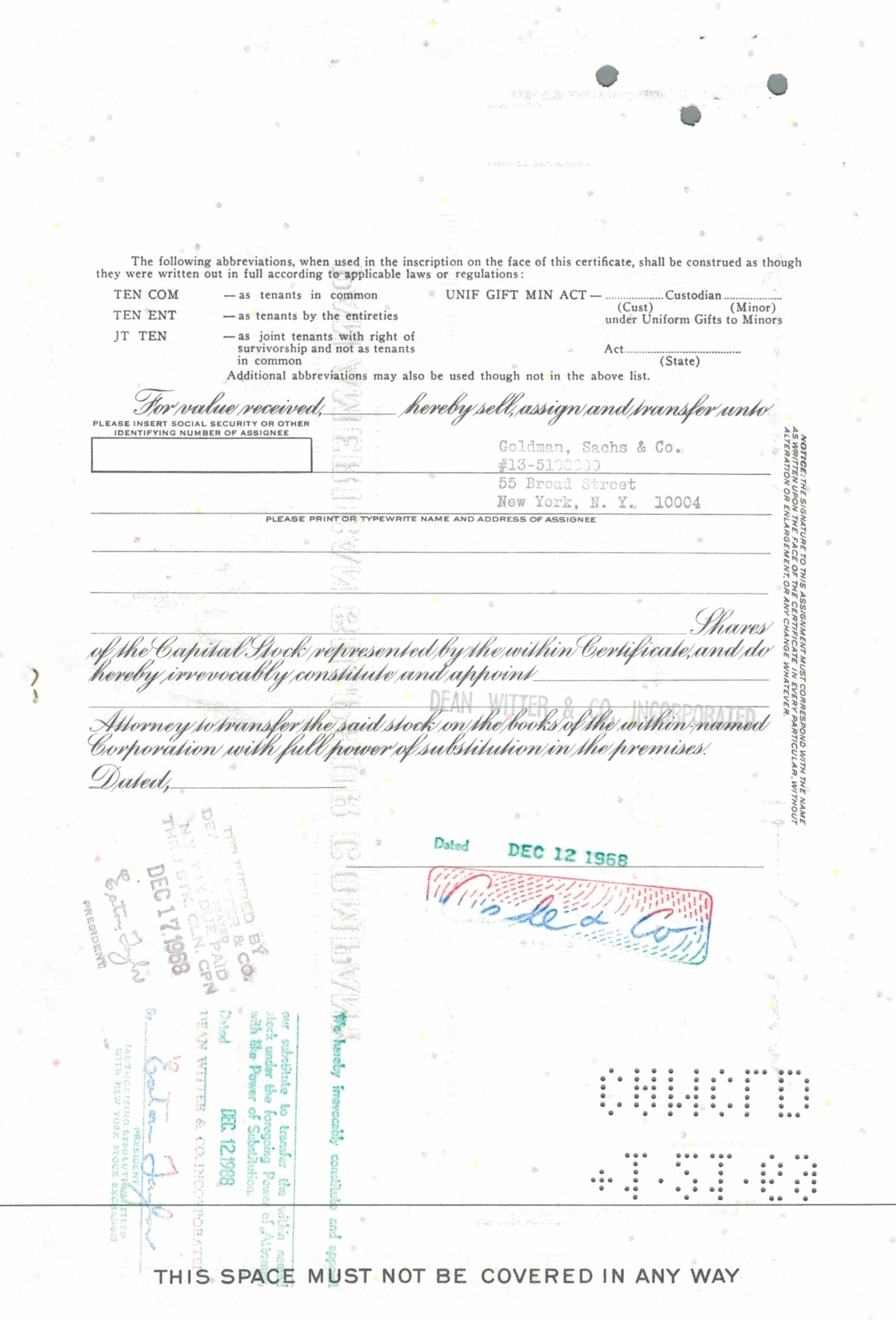 Pan American Sulphur Company Share Certificate 1968 – 100 Shares Pan American Sulphur Company Share Certificate 1968 – 100 Shares