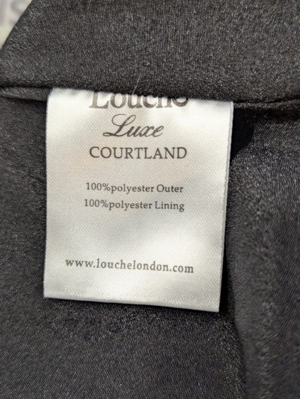 Louche Luxe Courtland Jacquard Floral Dress (c.2010s, Black & Blue) Louche Luxe Courtland Jacquard Floral Dress (c.2010s, Black & Blue)