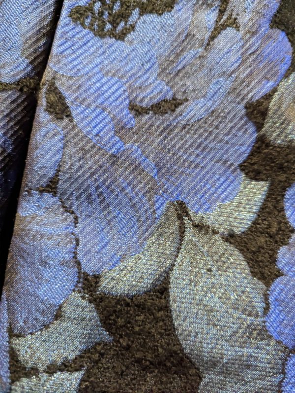 Louche Luxe Courtland Jacquard Floral Dress (c.2010s, Black & Blue) Louche Luxe Courtland Jacquard Floral Dress (c.2010s, Black & Blue)