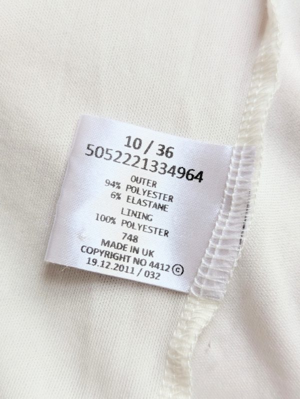 Jane Norman Cream One-Shoulder Evening Gown – UK Size 10