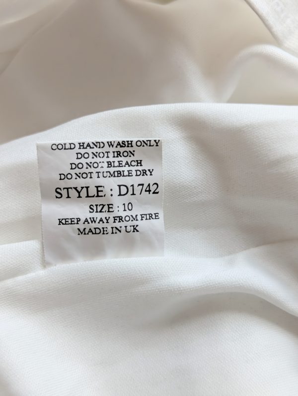 Goddess London Studded Mini Dress – Cream, UK 10