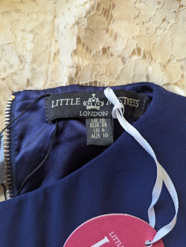 Little Mistress London Colourblock Lace Dress – UK 10