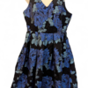 Louche Luxe Courtland Jacquard Floral Dress (c.2010s, Black & Blue) Louche Luxe Courtland Jacquard Floral Dress (c.2010s, Black & Blue)