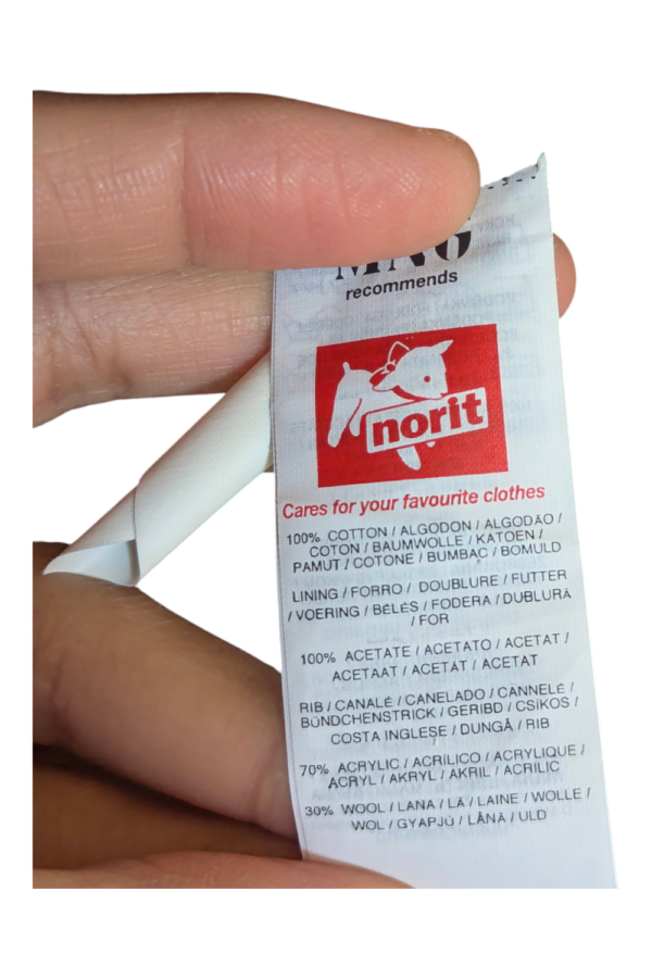 MNG Khaki Cotton Jacket with Ribbed Collar – UK Size 12–14