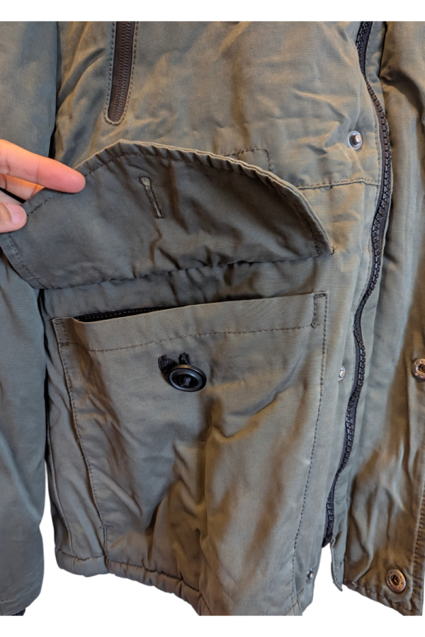 Next Khaki Quilted Winter Parka Jacket – UK Small, 2010s Next Khaki Quilted Winter Parka Jacket – UK Small, 2010s