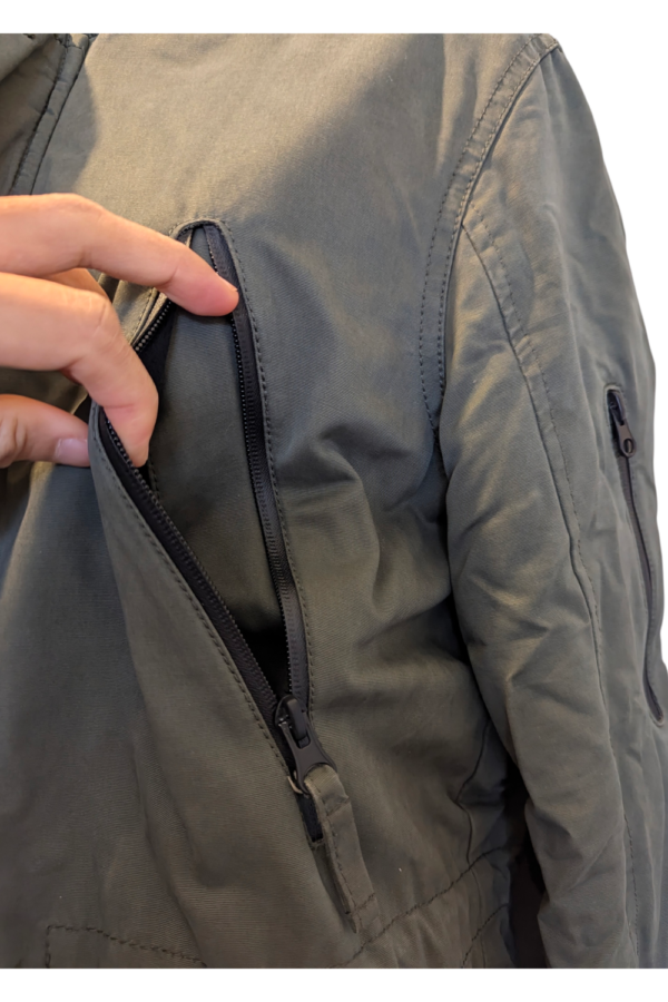 Next Khaki Quilted Winter Parka Jacket – UK Small, 2010s Next Khaki Quilted Winter Parka Jacket – UK Small, 2010s