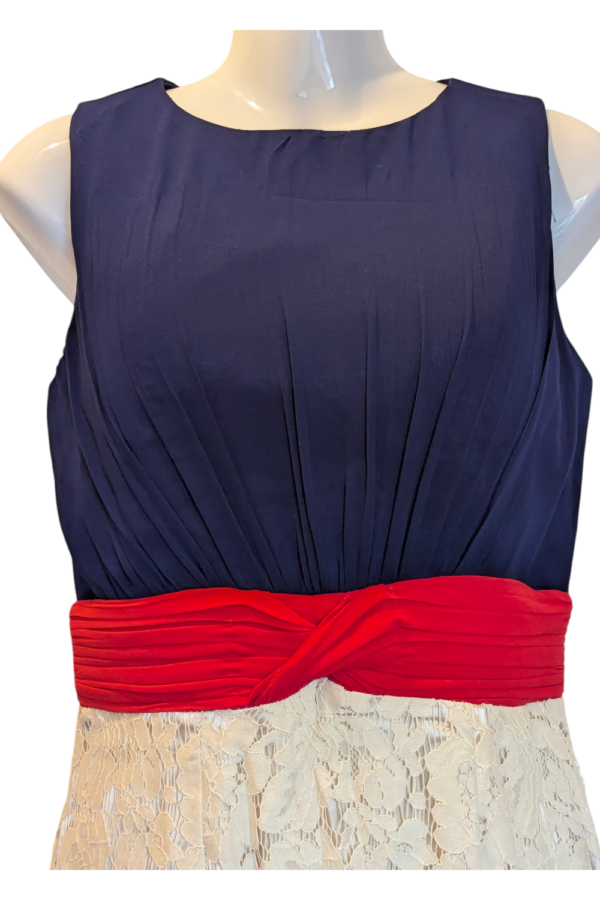 Little Mistress London Colourblock Lace Dress – UK 10