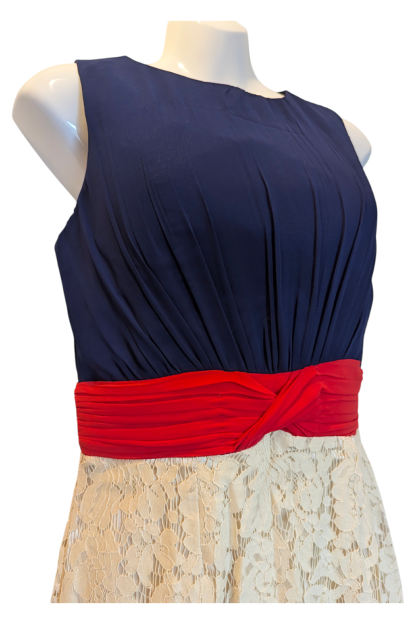 Little Mistress London Colourblock Lace Dress – UK 10