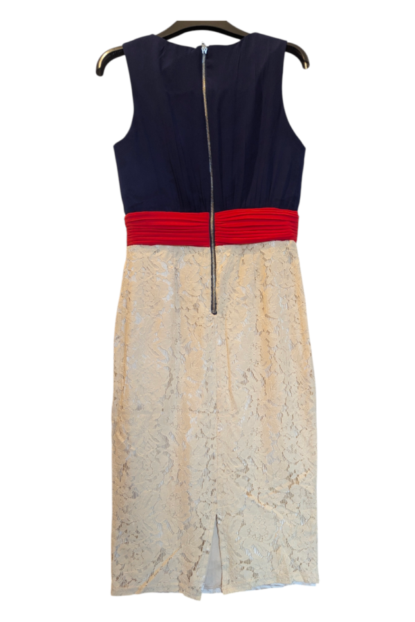 Little Mistress London Colourblock Lace Dress – UK 10