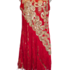 Flapper-Style Sequin Fringe Party Dress Red/Gold UK 8