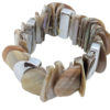 Pearlescent Beachy Disc Stretch Bracelet – Neutral Tones Pearlescent Beachy Disc Stretch Bracelet – Neutral Tones