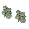 Green Bug Cluster Earrings with Acrylic Stones – Costume Jewellery