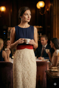 Little Mistress London Colourblock Lace Dress – UK 10