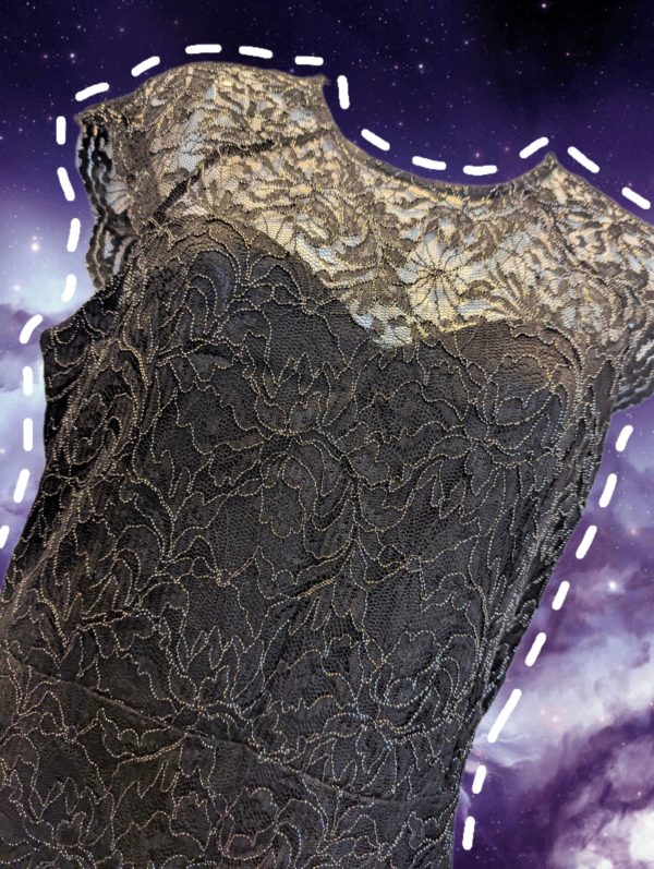 Lipsy London Black Lace Cocktail Dress – UK 12, 2010s