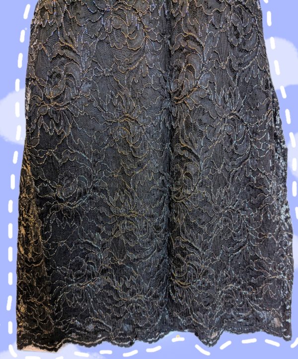 Lipsy London Black Lace Cocktail Dress – UK 12, 2010s