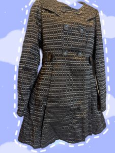 Marks & Spencer Black Double-Breasted Coat Dress UK 8